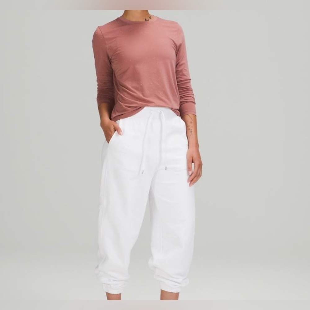 LULULEMON Love Long Sleeve DESIGNED FOR ON THE MOVE: spiced chai white dots